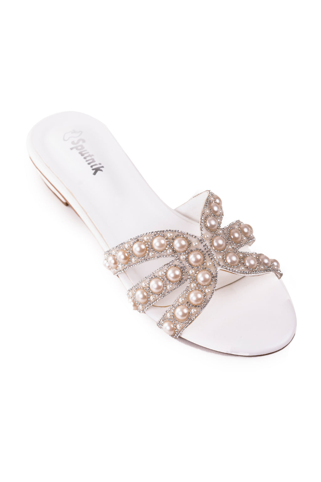 White Flat Slipper K02286/003