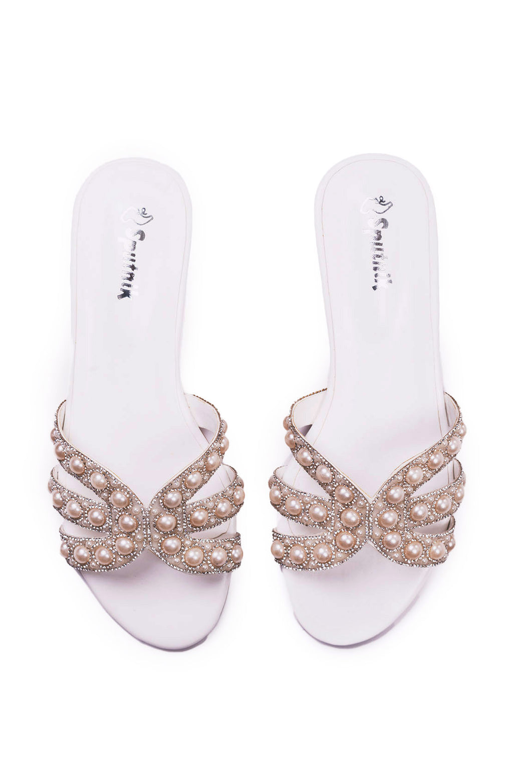White Flat Slipper K02286/003