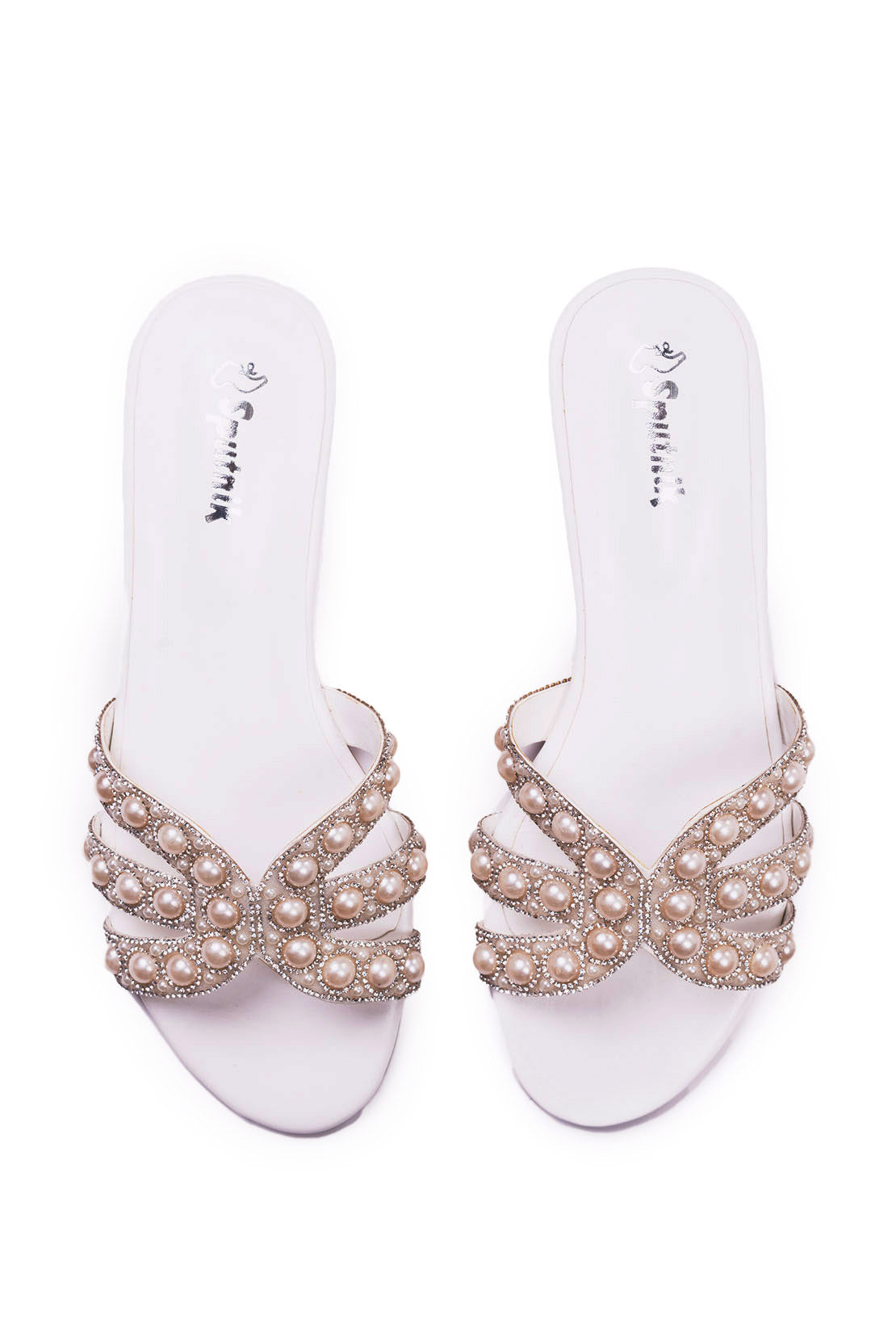 White Flat Slipper K02286/003
