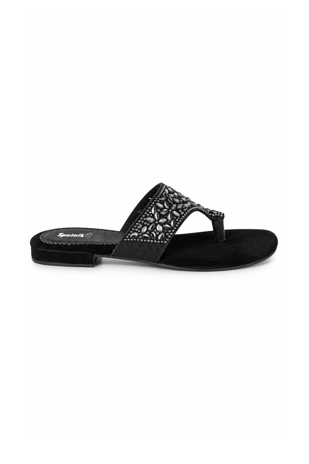 Black Flat Slipper L02162/002