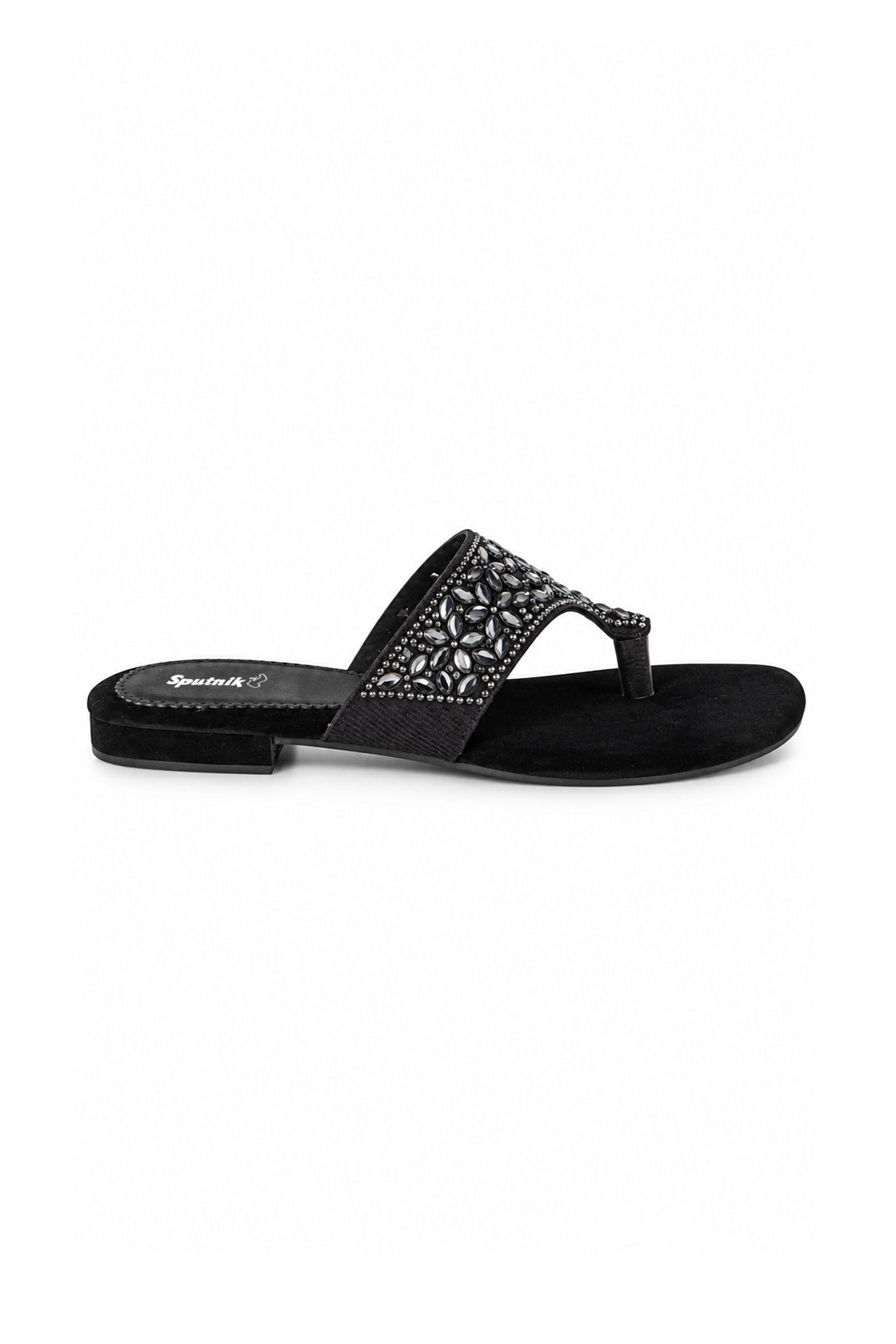 Black Flat Slipper L02162/002