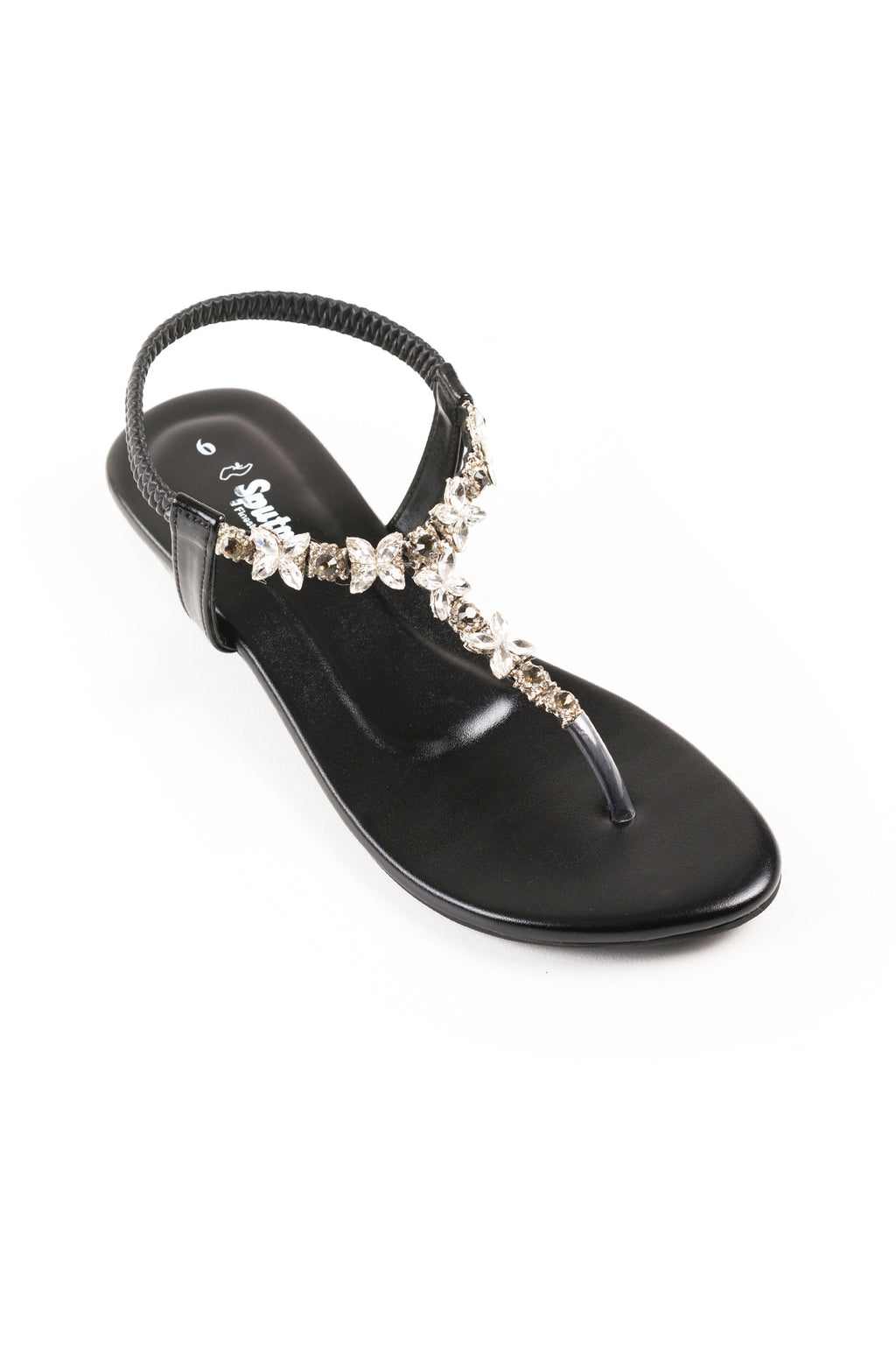 Black Flat Sandal L02289/002