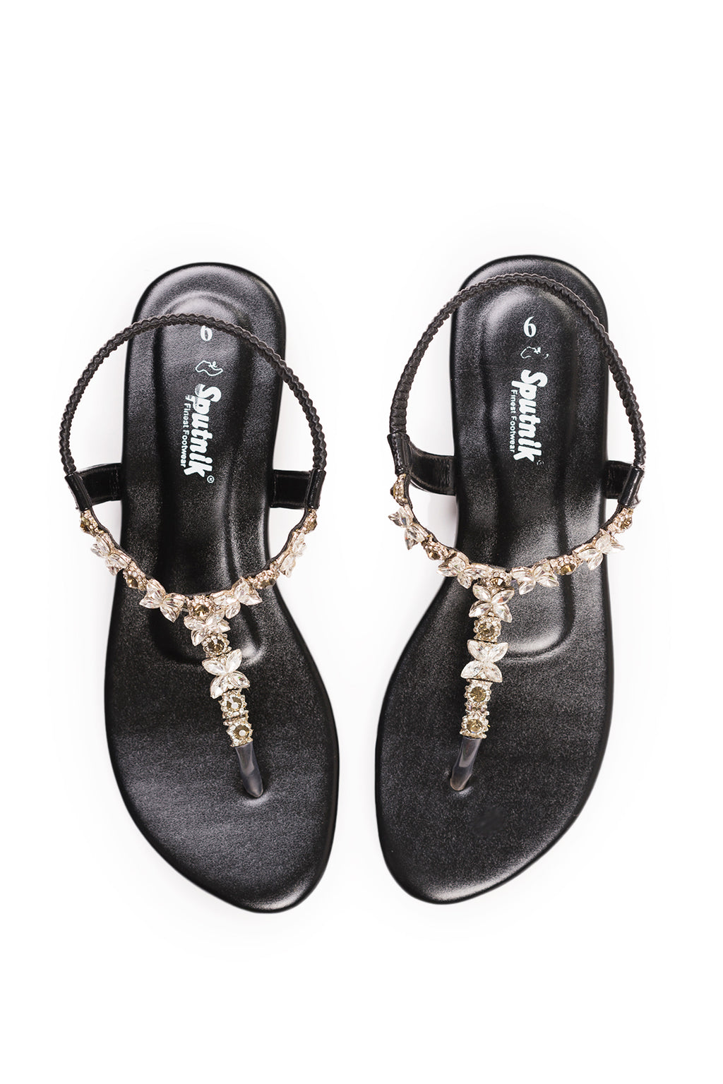 Black Flat Sandal L02289/002