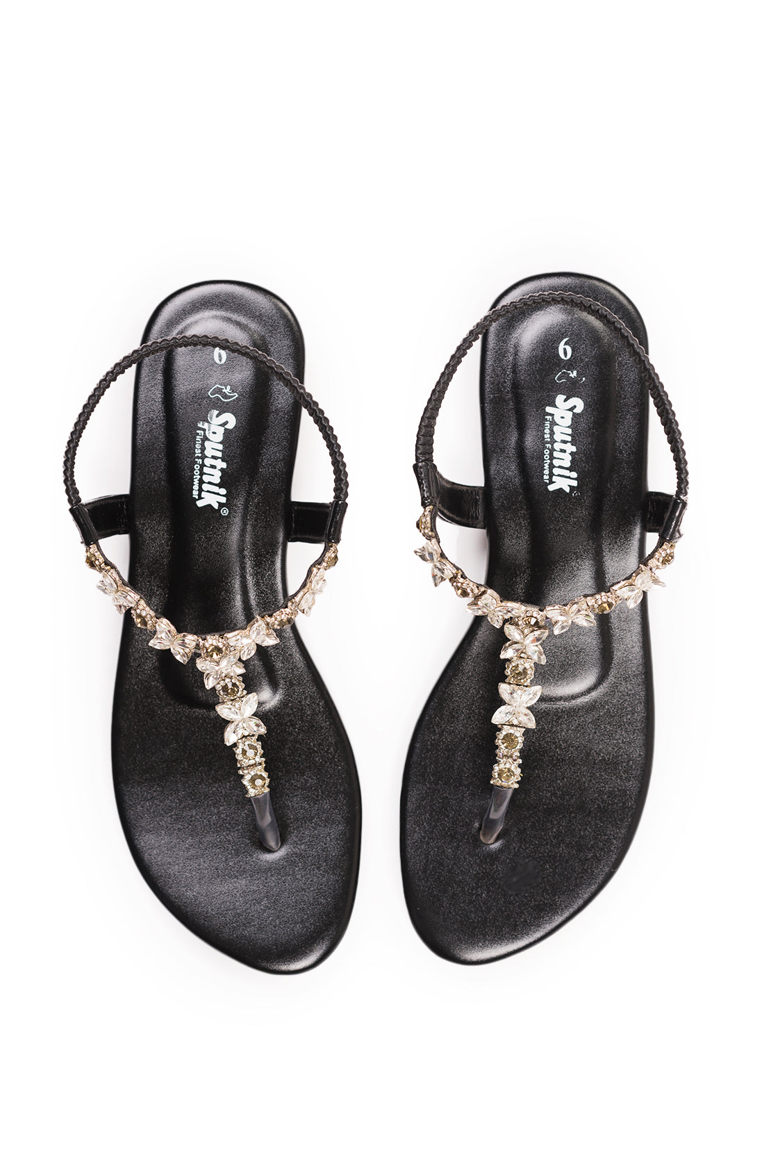 Black Flat Sandal L02289/002