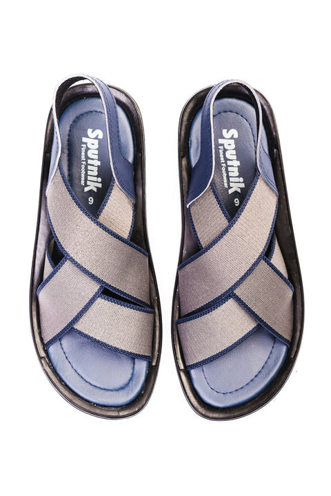 Grey & Blue Sandal J00735/155