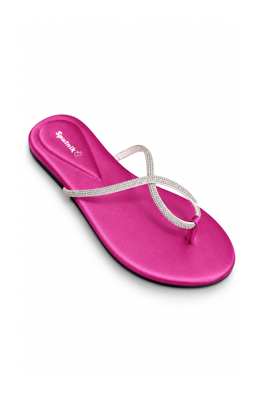 White & Pink Flat Slipper L02929/313