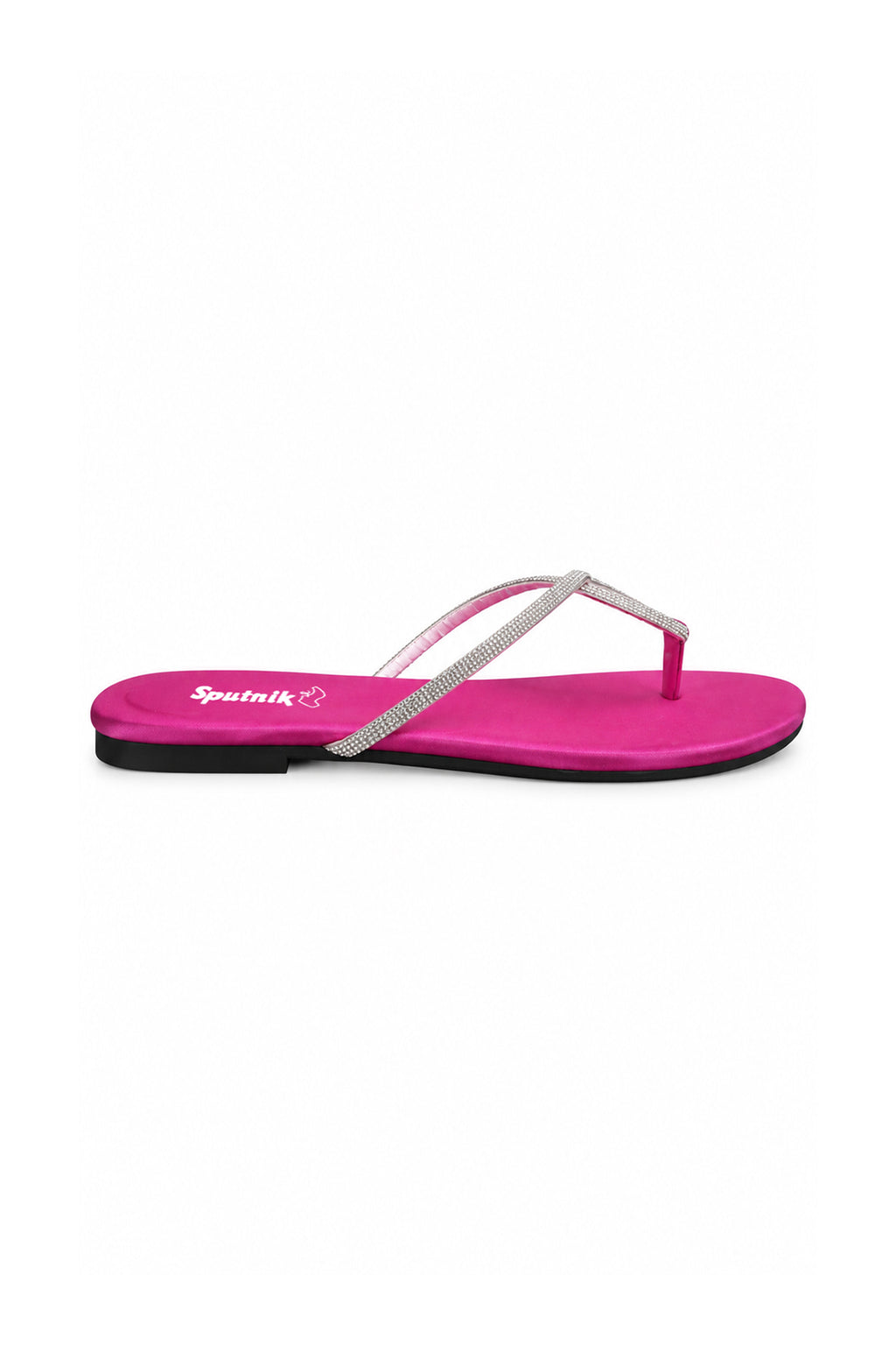 White & Pink Flat Slipper L02929/313