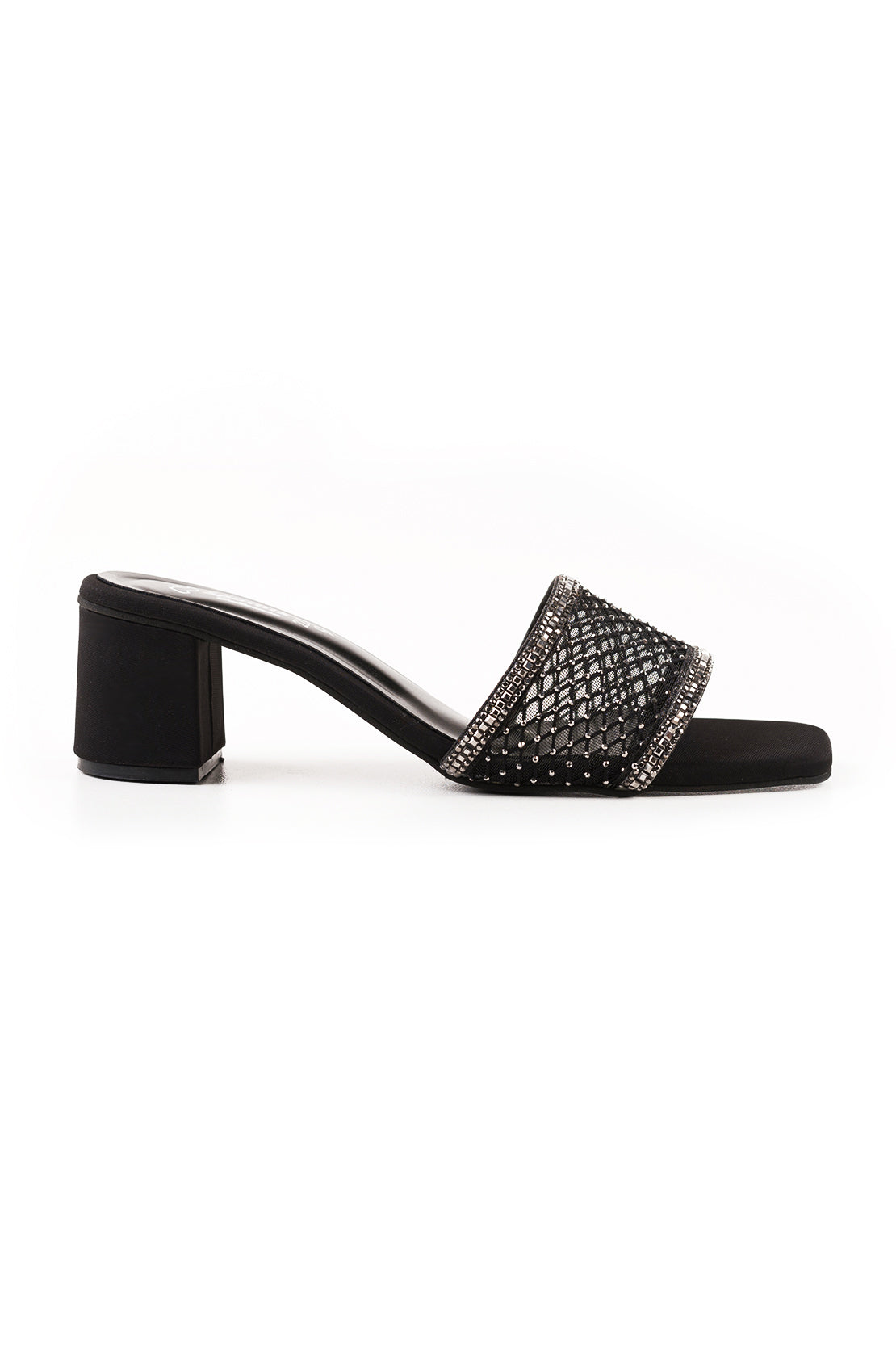 Black Fancy Slipper L02437/002