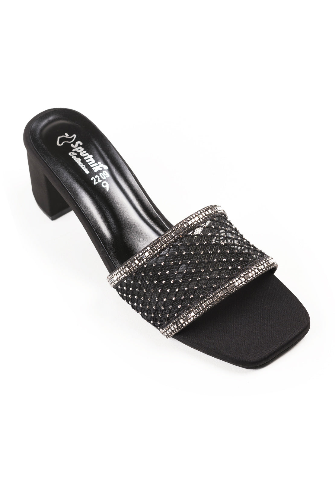 Black Fancy Slipper L02437/002