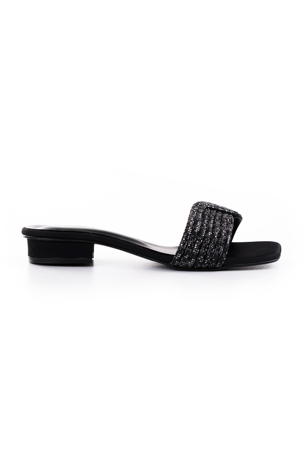 Black Flat Slipper L02220/002