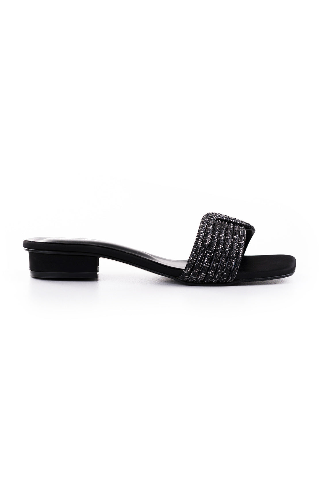 Black Flat Slipper L02220/002