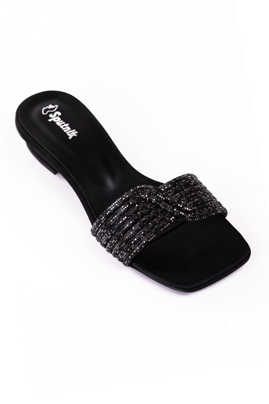 Black Flat Slipper L02220/002