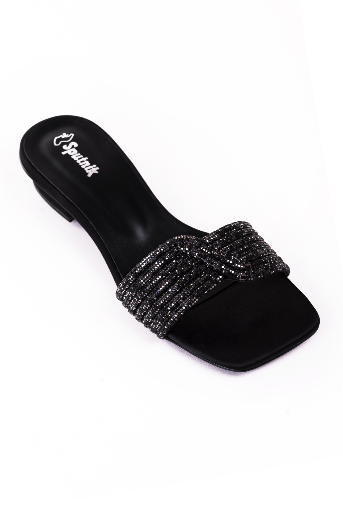 Black Flat Slipper L02220/002