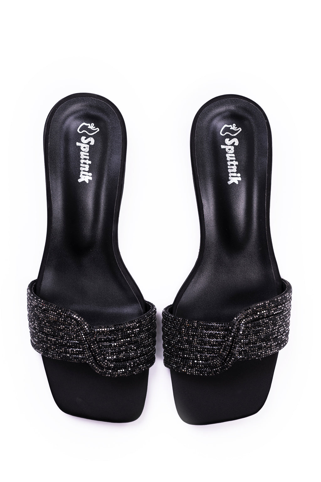 Black Flat Slipper L02220/002