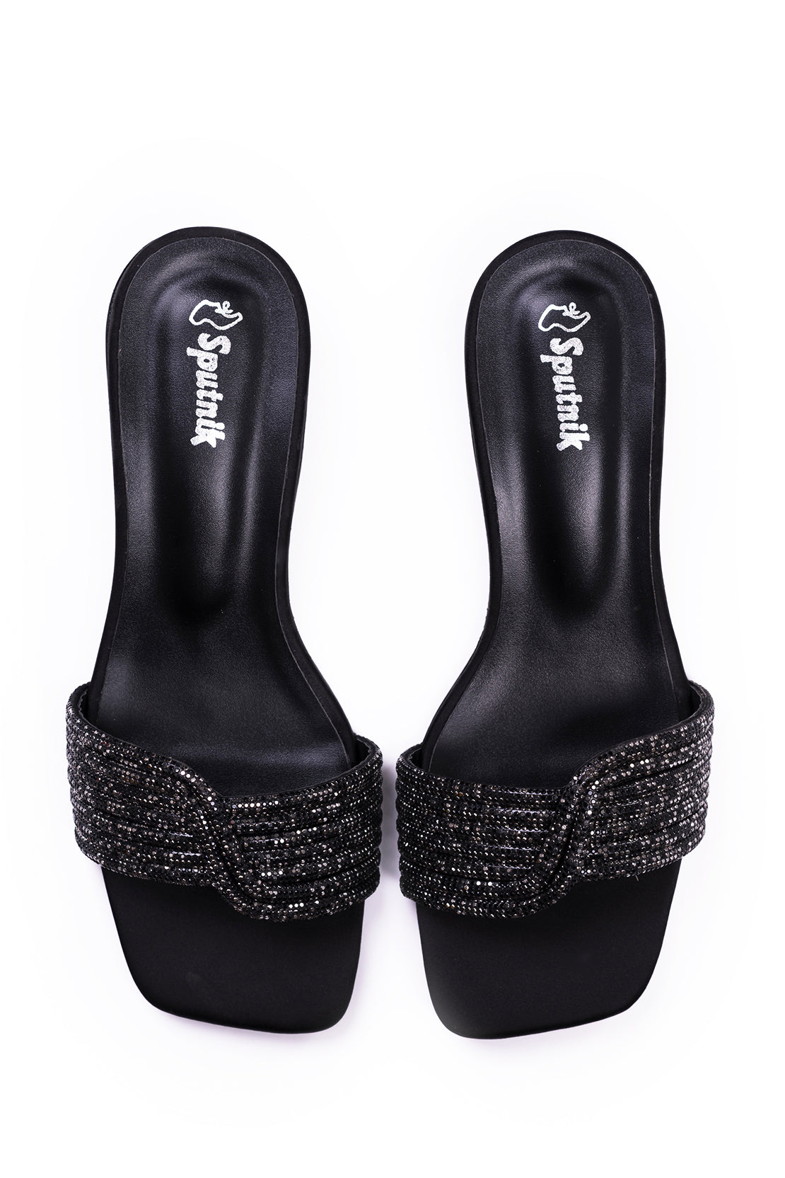 Black Flat Slipper L02220/002