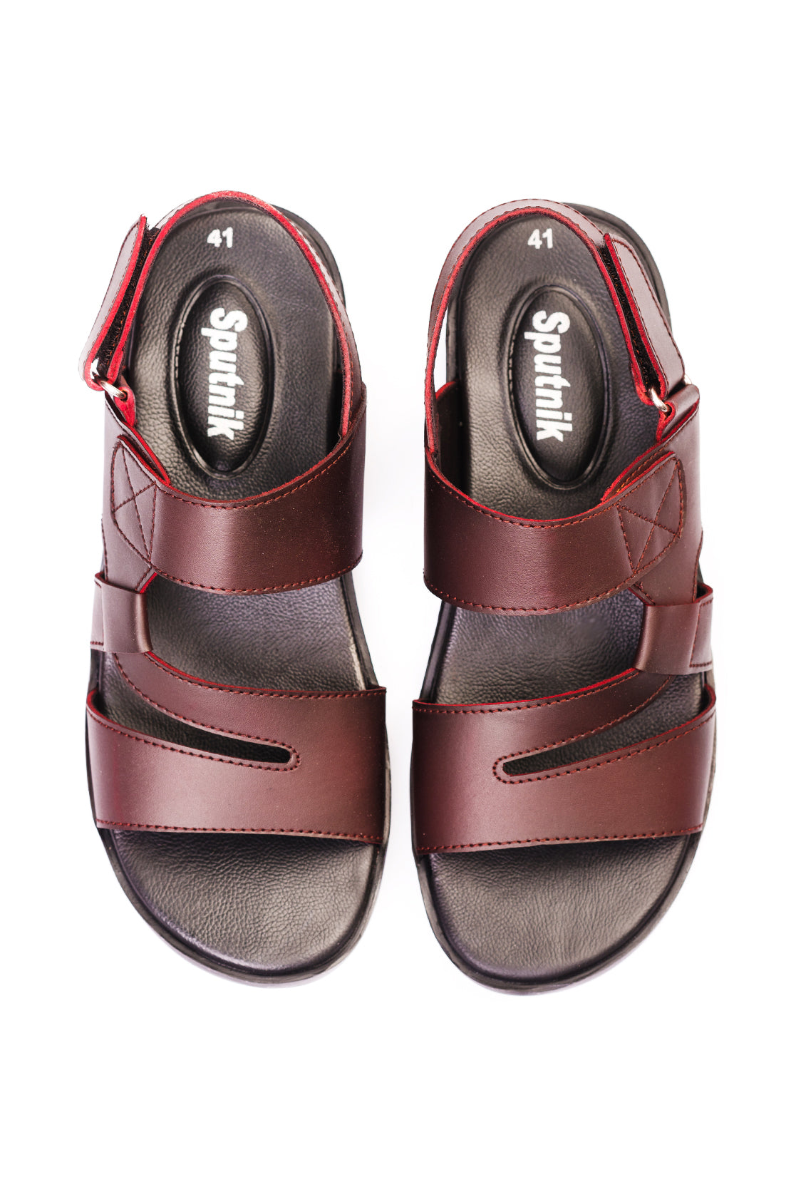 Maroon Sandal J00739/017