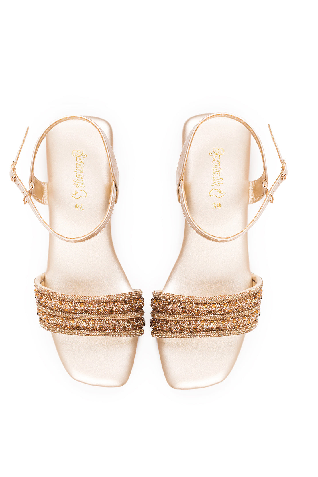 Golden Flat Sandal K03166/011