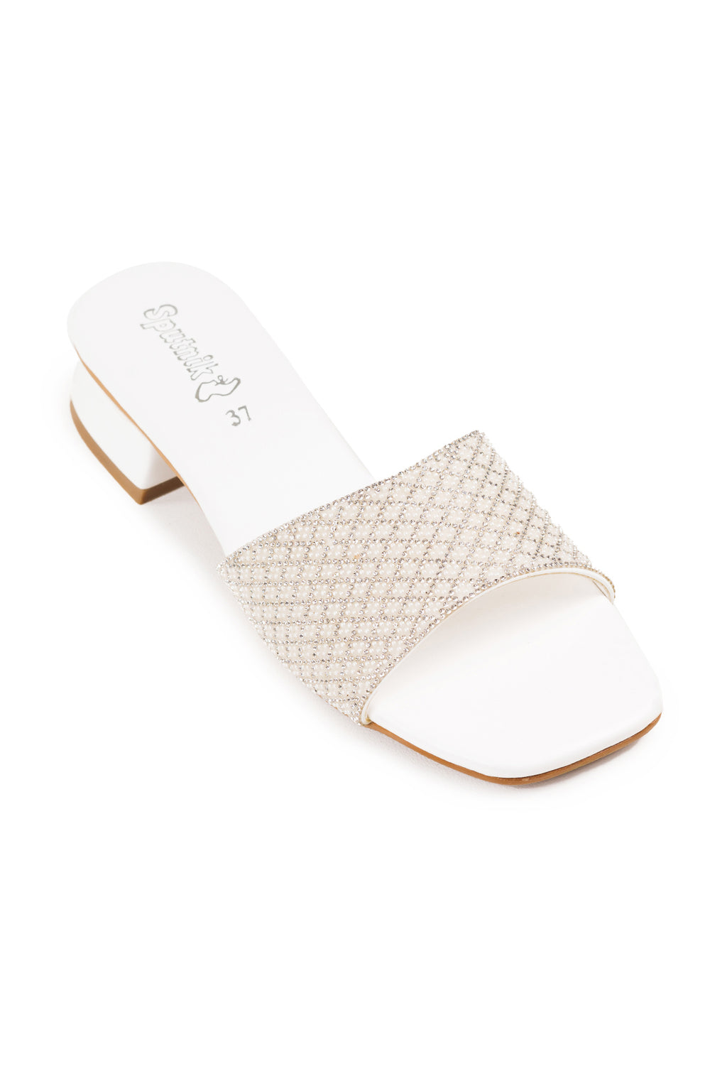 White Flat Slipper L02292/003