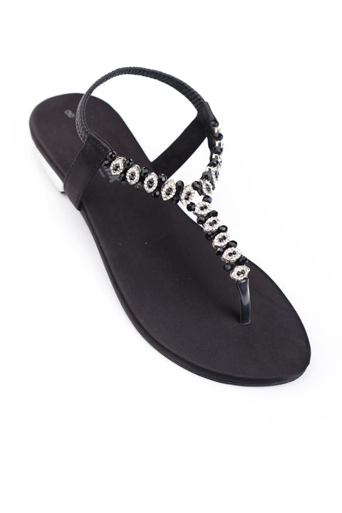 Black Flat Sandal J02264/002