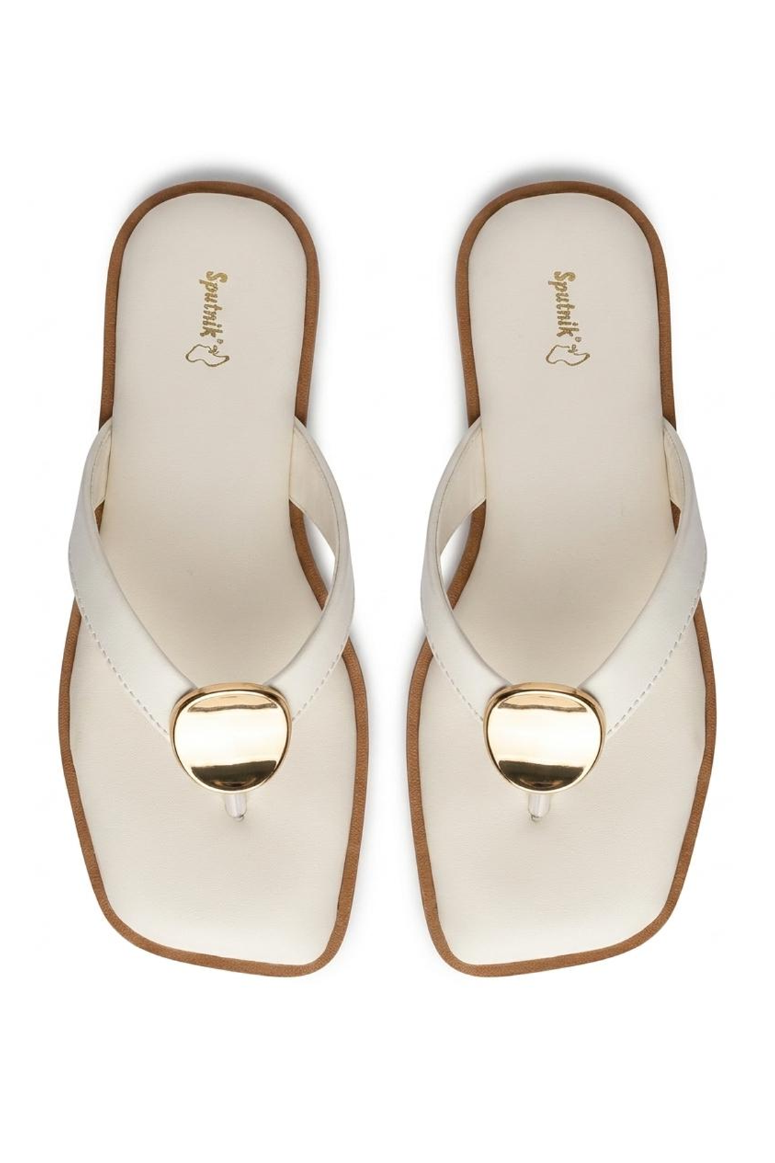 White Flat Slipper L03216/003