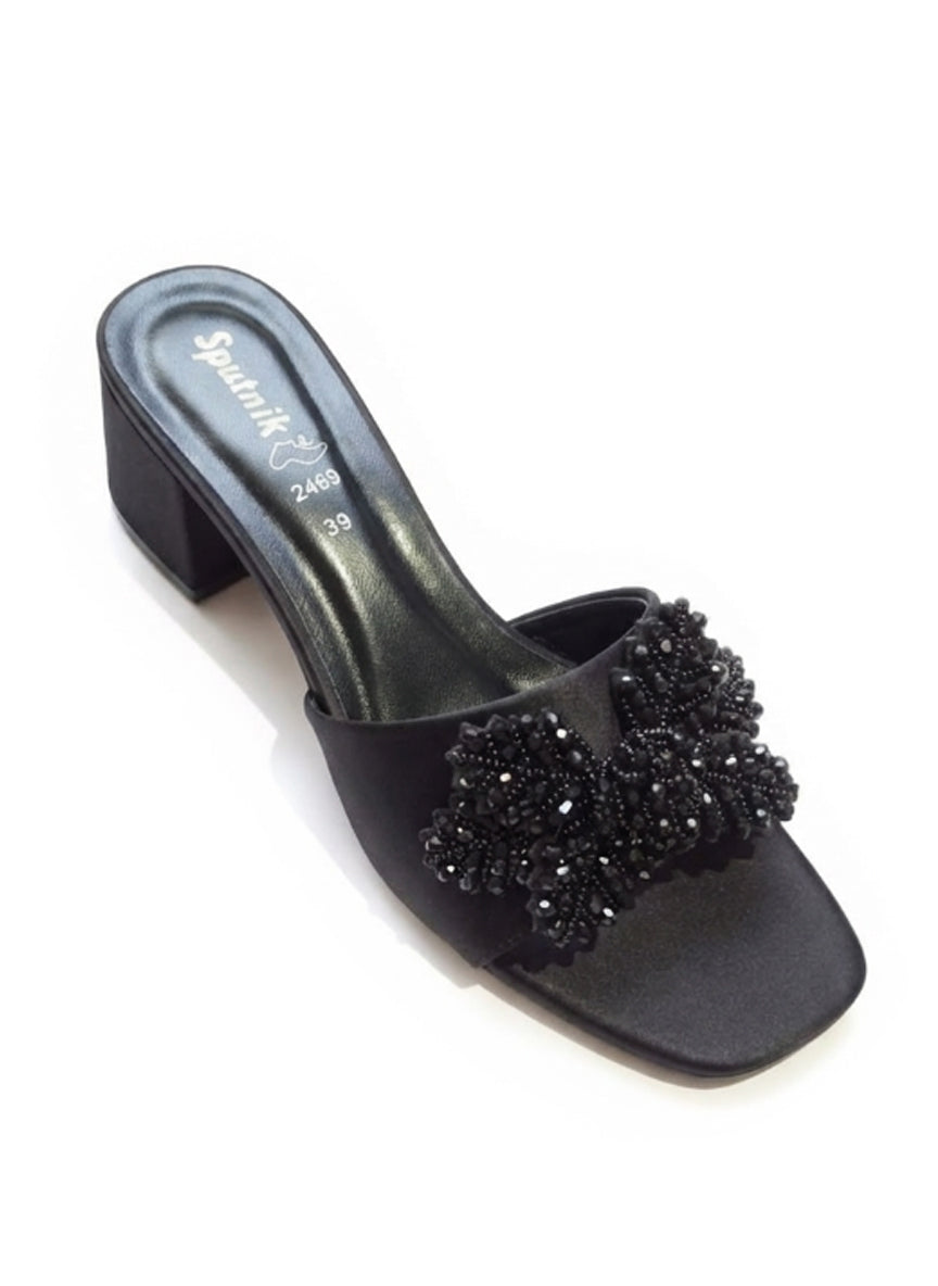 Black Fancy Slipper L02462/002