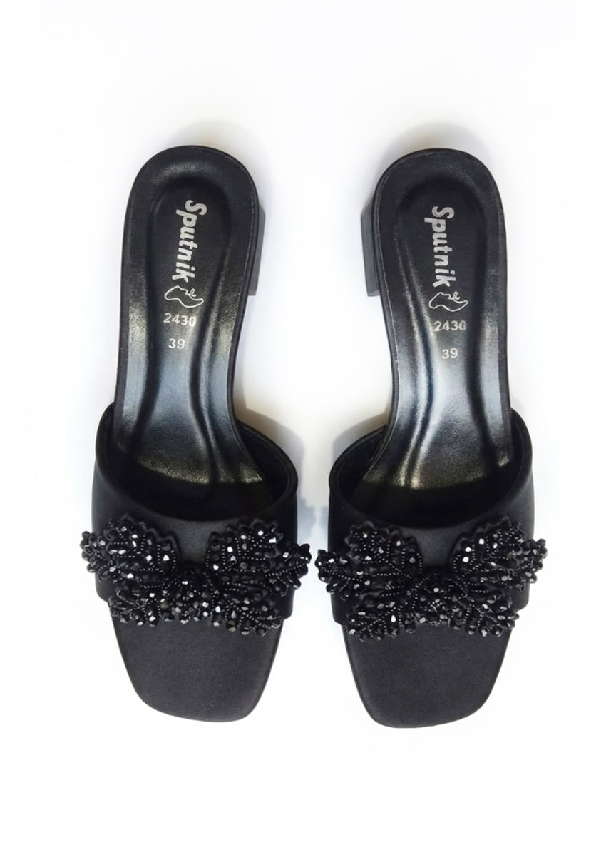 Black Fancy Slipper L02462/002