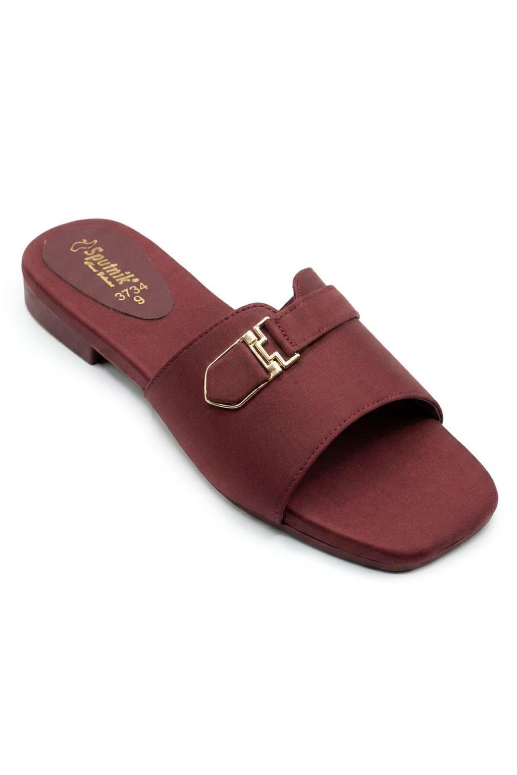 Maroon Flat Slipper L02911/017