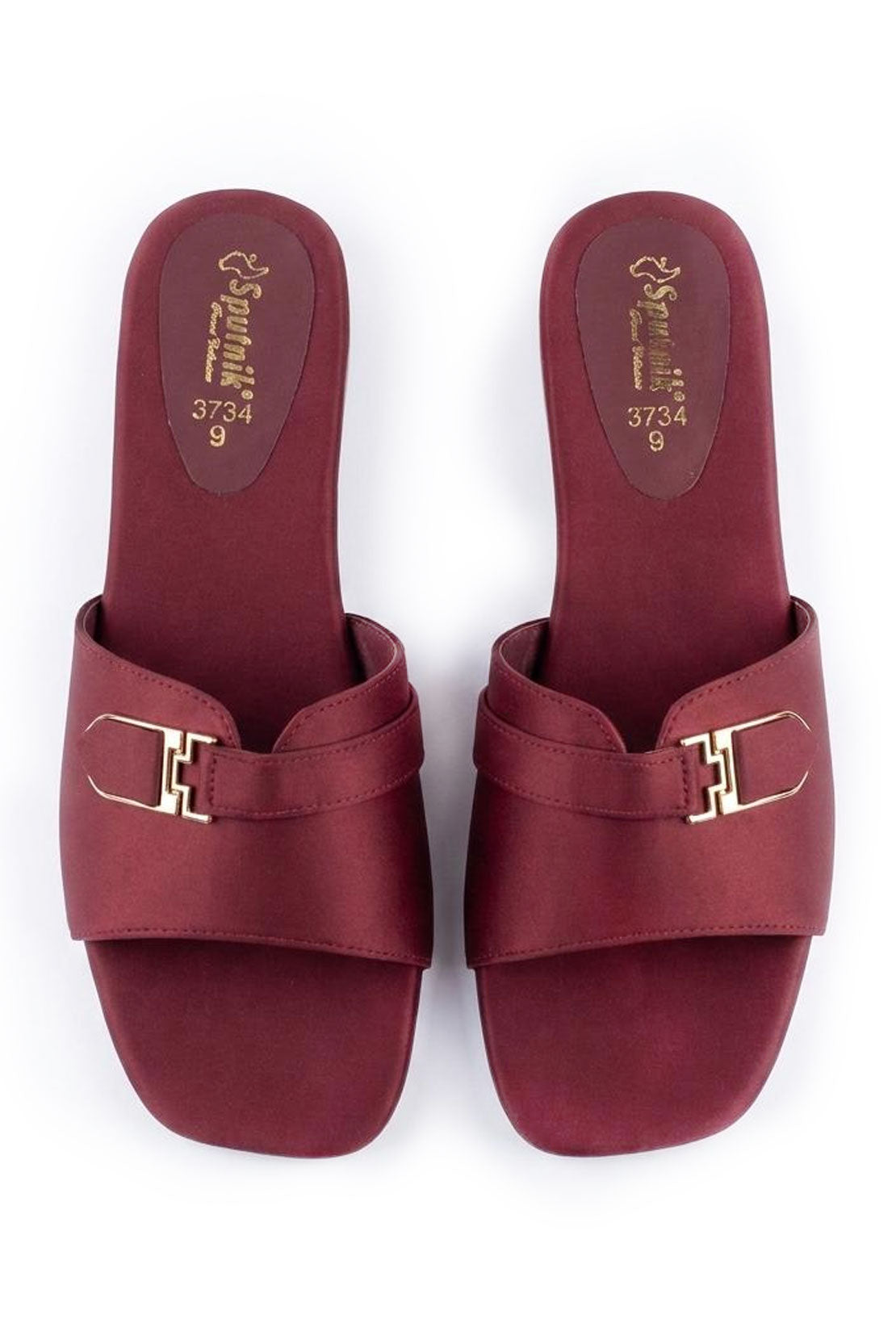 Maroon Flat Slipper L02911/017