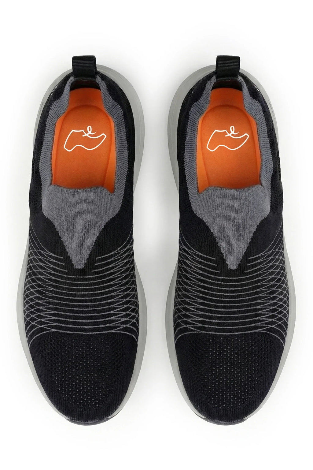 Black & Dark Grey Casual Shoes L01934/2GR - Sputnik Footwear