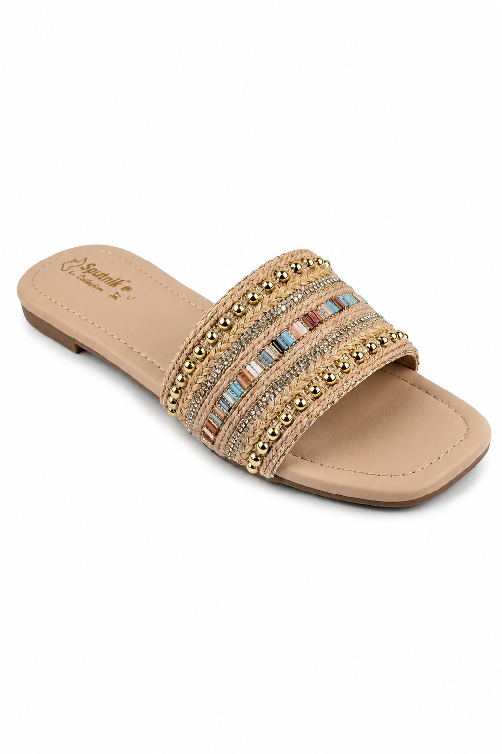 Fawn Flat Slipper L02920/006