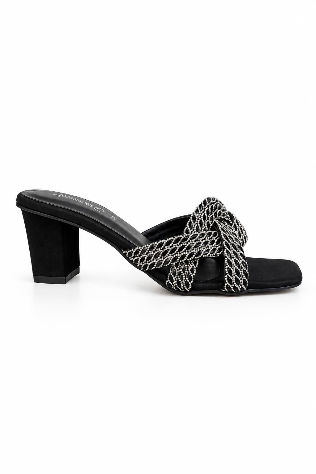 Black Fancy Slipper L02715/002