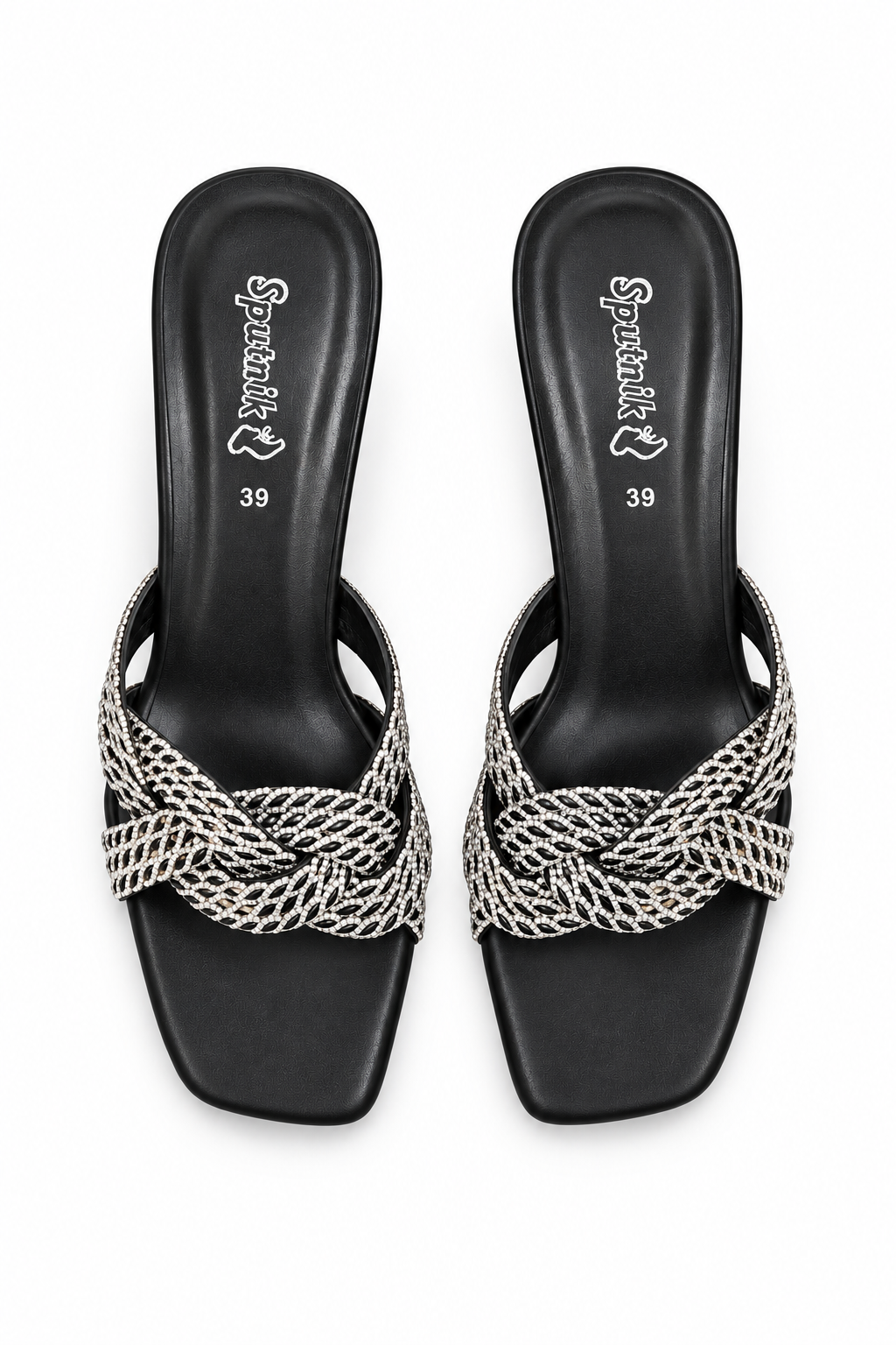 Black Fancy Slipper L02715/002