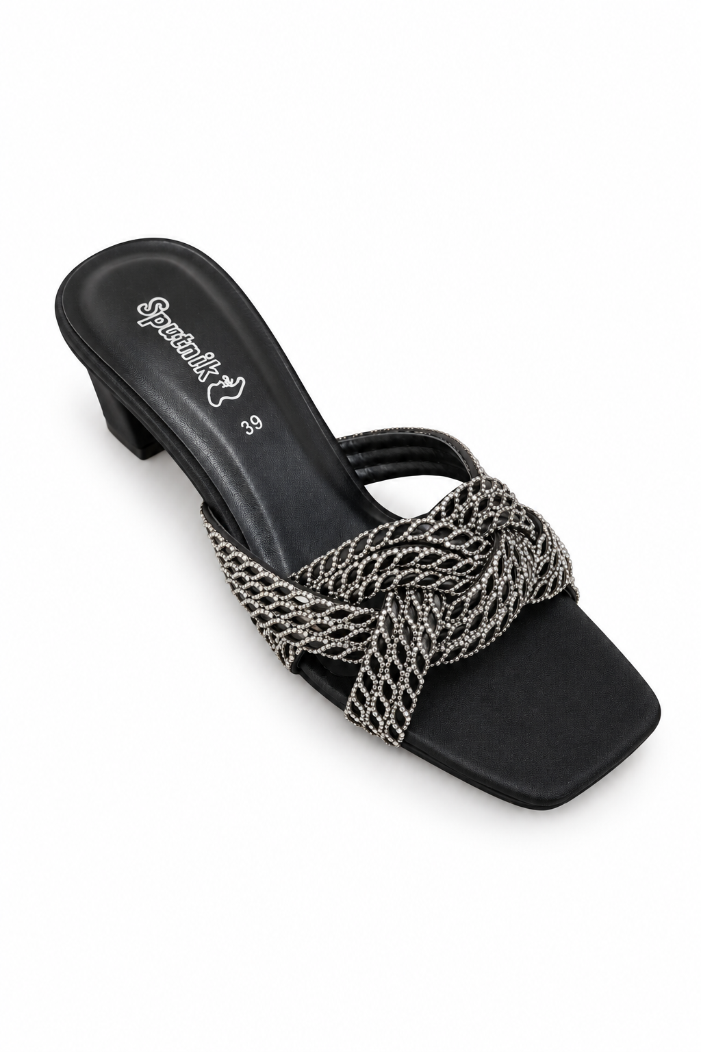 Black Fancy Slipper L02715/002
