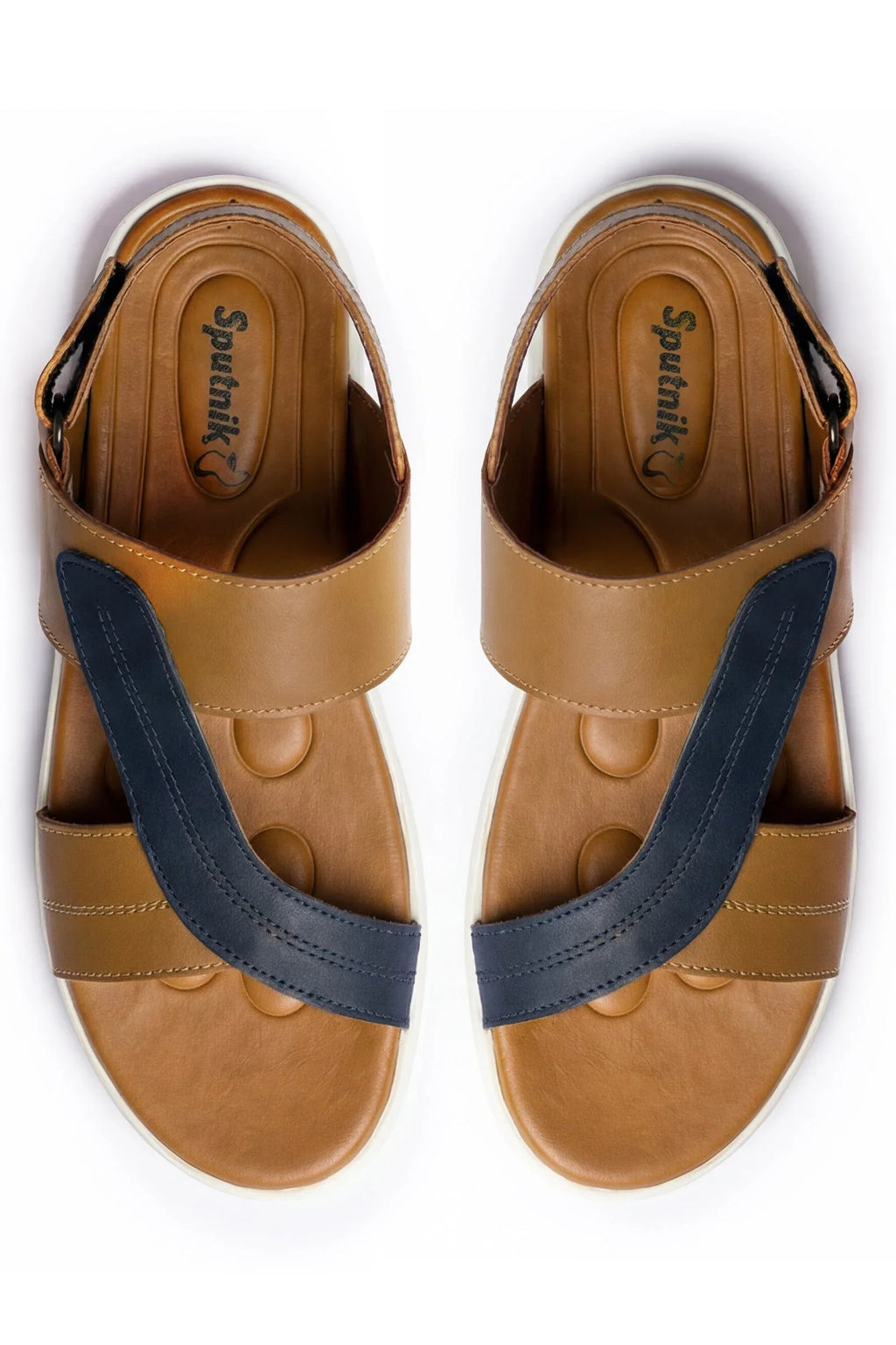 Blue & Fawn Sandal L00727/506 - Sputnik Footwear