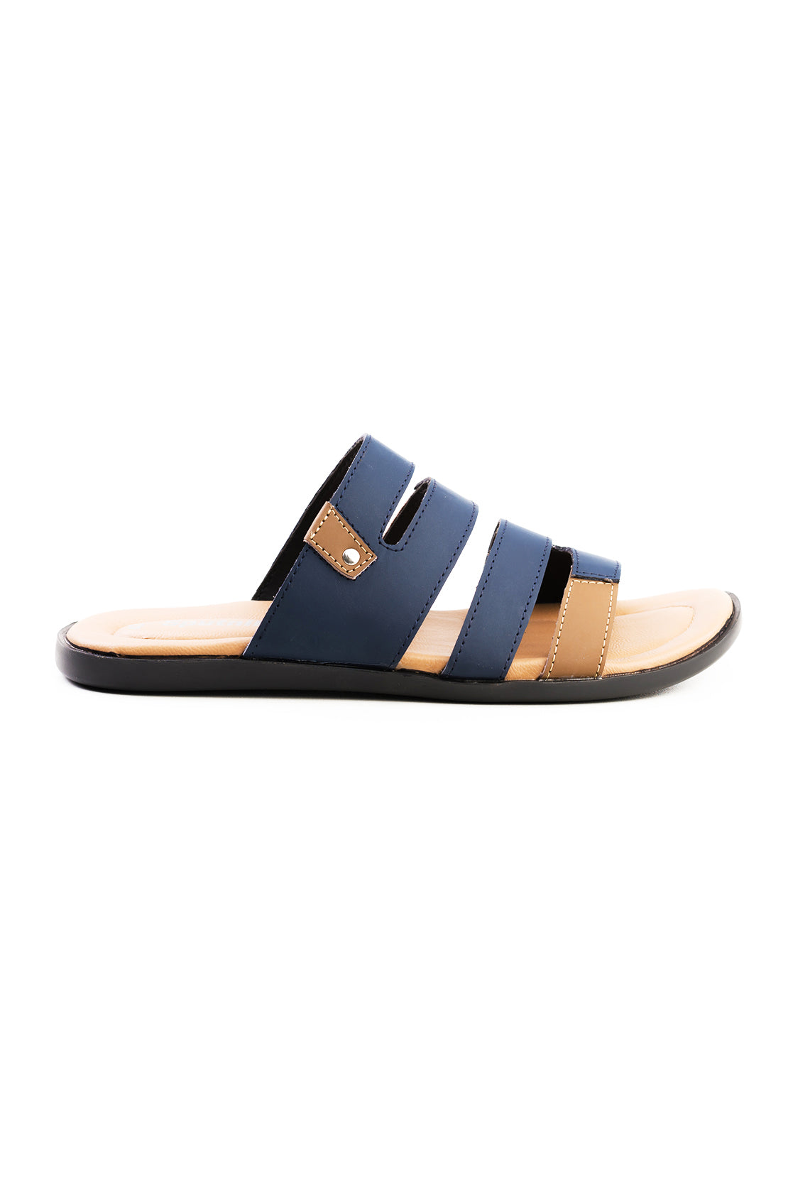Blue & Mustard Slipper J00040/059