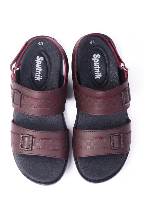 Maroon Sandal J00799/017