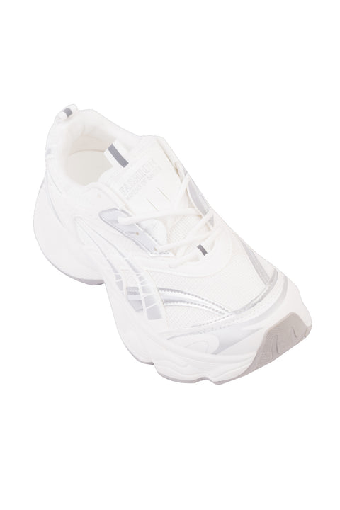 White & Grey Sneaker J02098/315