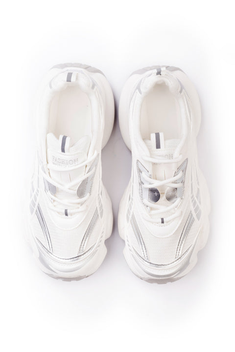 White & Grey Sneaker J02098/315