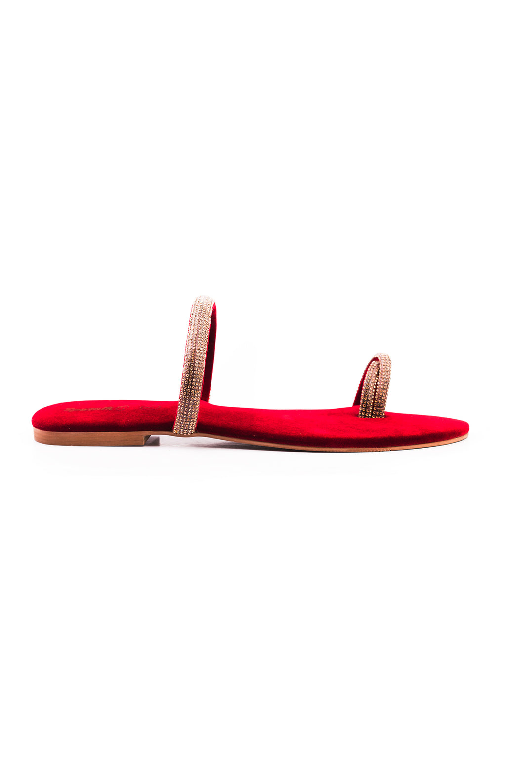 Maroon Suede Flat Slipper J02144/17s