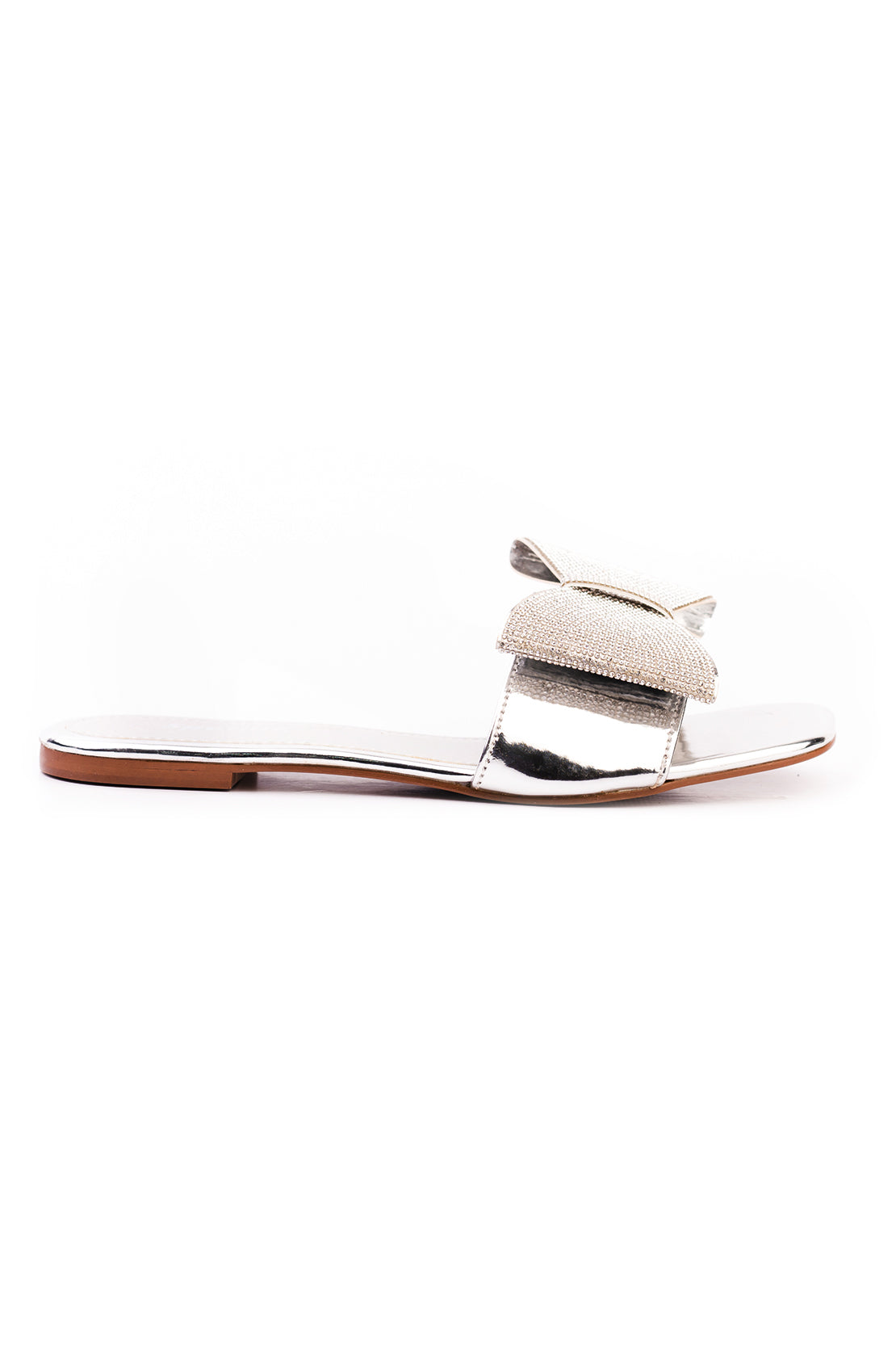 Silver Flat Slipper J02147/010