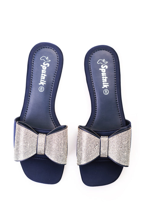 Blue Flat Slipper J02147/500