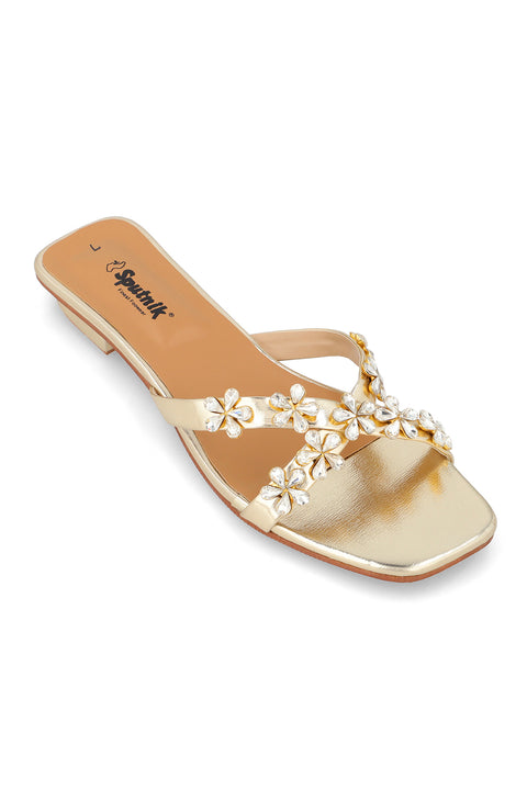 Golden Flat Slipper J02220/011