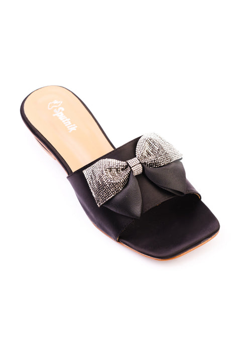 Black Flat Slipper J02232/002