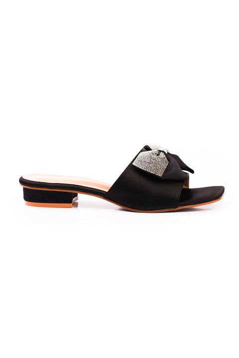 Black Flat Slipper J02232/002