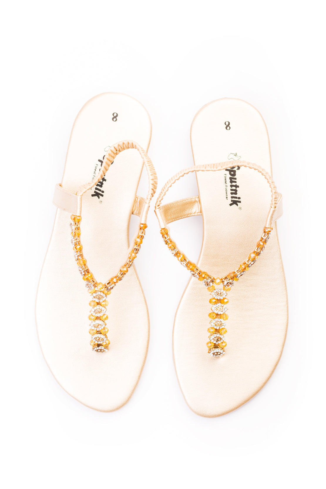 Golden Flat Sandal J02264/011