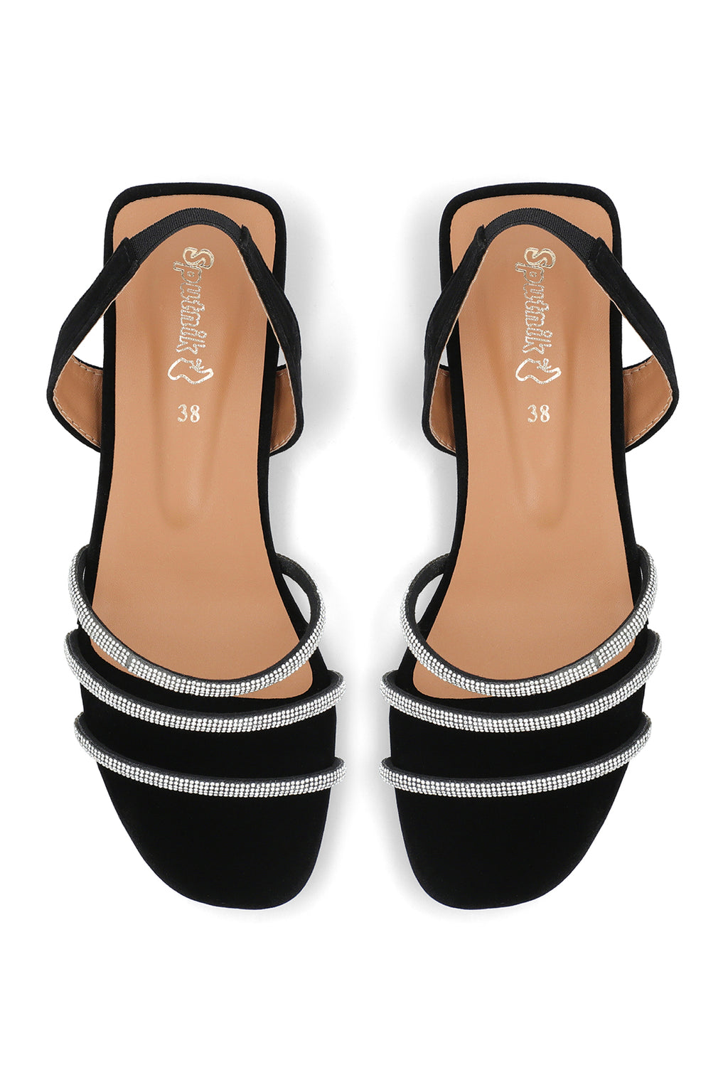Black Suede Flat Sandal J02279/2s0