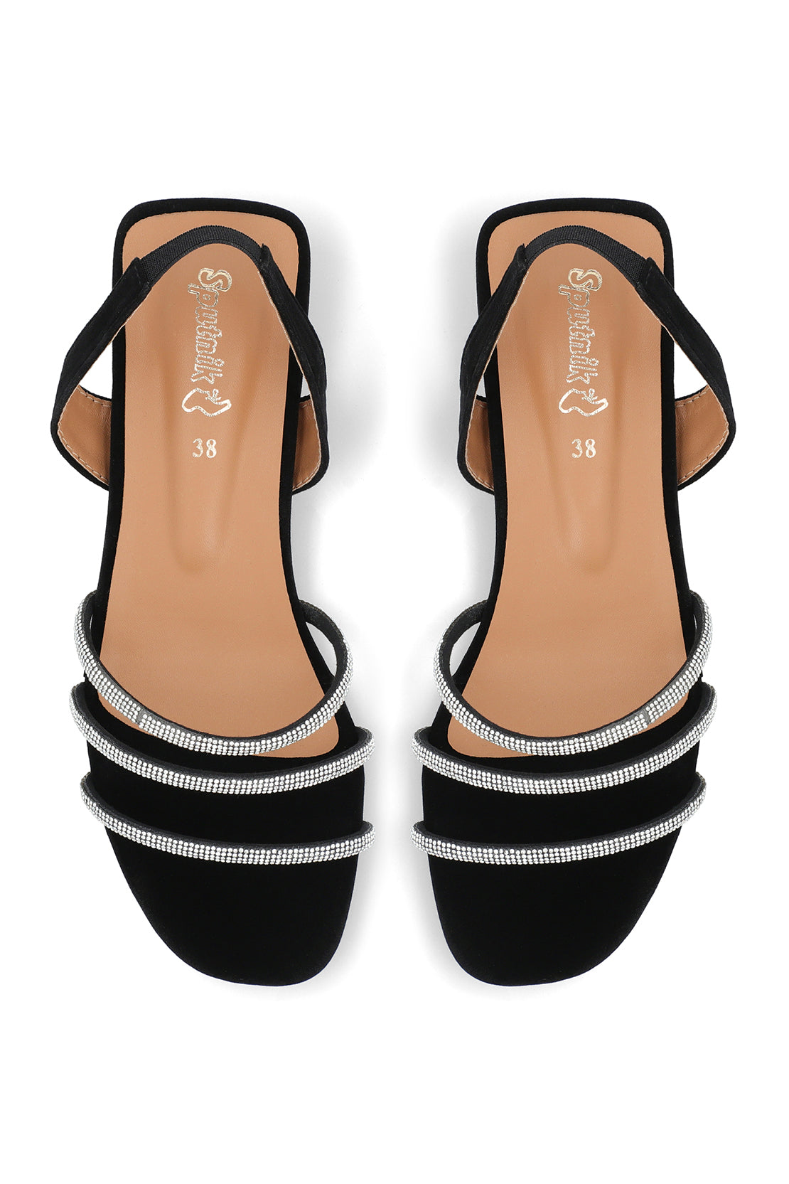 Black Suede Flat Sandal J02279/2s0