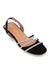Black Suede Flat Sandal J02279/2s0