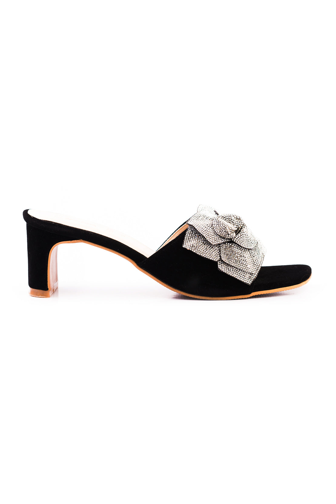 Black Champion Suede Fancy Slipper J02403/2SC
