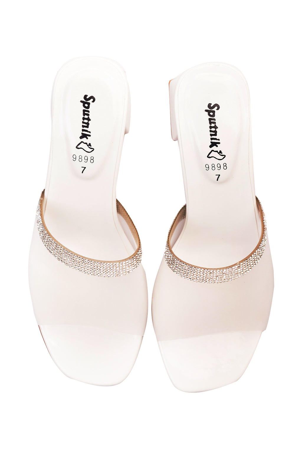 White Fancy Slipper J02410/003